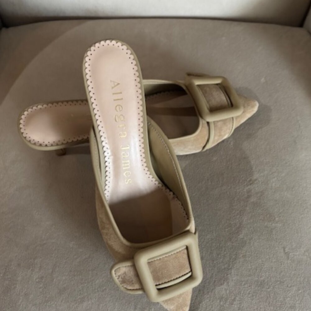 Suede Mules
